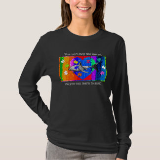 T-shirt Autisme Requin FEMME NOIR