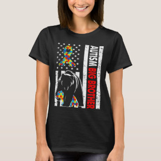 T-shirt Autisme rétro américain du drapeau Big Brother Bea