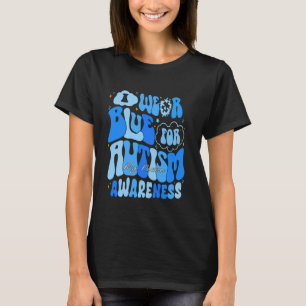 T-shirt Autisme Ruban Je Porte Bleu Pour Ma Nièce