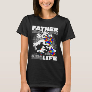 T-shirt Autisme-Sensibilisation à l'autisme Père et fils