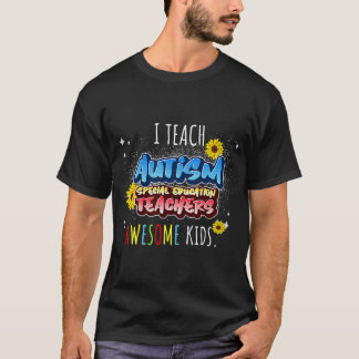 T-shirt Autisme Sensibilisation de l'enseignant J'enseigne