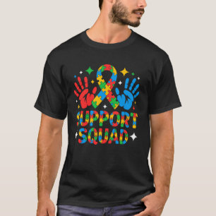 T-shirt Autisme Sensibilisation Équipe De Soutien Famille