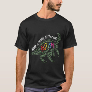 T-shirt Autisme Soutien Dinosaure Fière Autiste Dire Awar