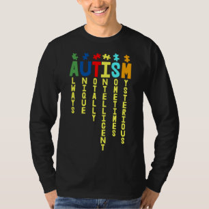T-shirt Autisme toujours unique Totalement Sensibilisation