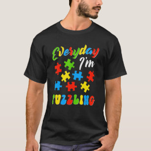 T-shirt Autisme Tous les jours je suis perplexe  Puzzle de