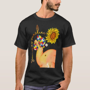 T-shirt Autisme-You Are My Sunshine Eléphant Sensibilisati