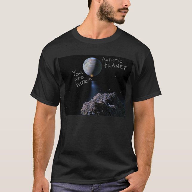 T-shirt autiste de planète (Devant)