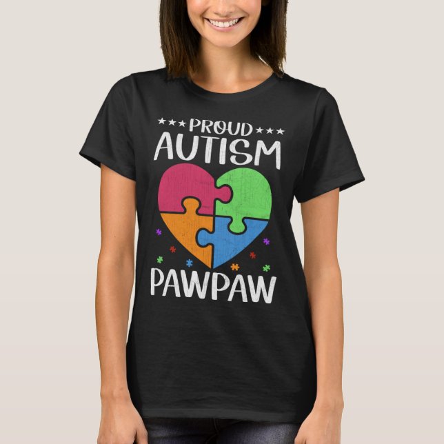 T-shirt Autistic Autism Awareness Month Cute Proud Autism  (Devant)