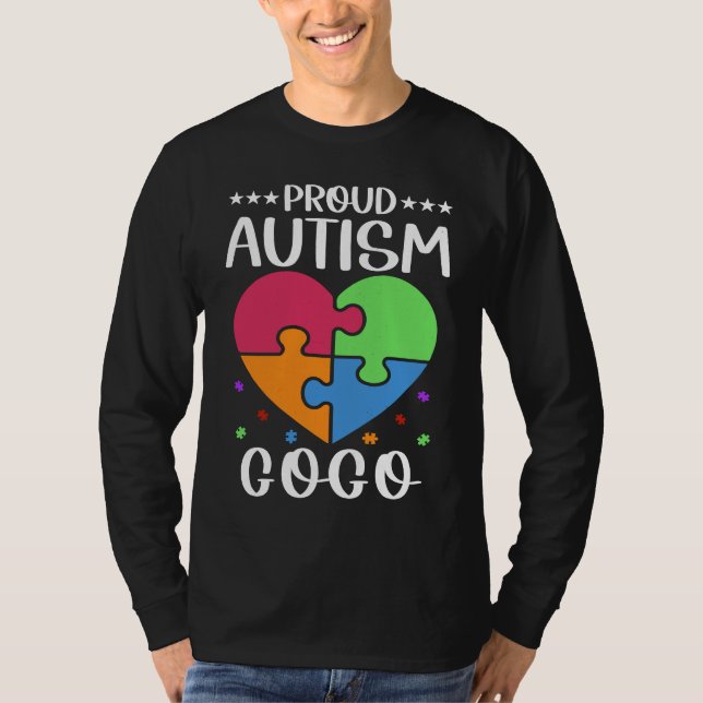 T-shirt Autistic Autism Awareness Month Cute Proud Autism  (Devant)