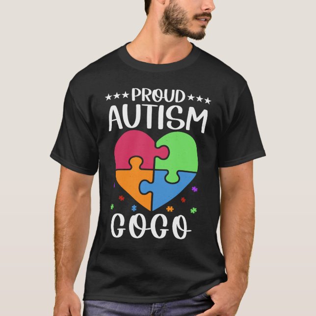 T-shirt Autistic Autism Awareness Month Cute Proud Autism  (Devant)