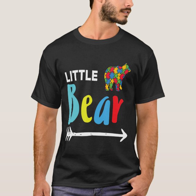 T-shirt Autistic Awareness Little Bear Cub (Devant)