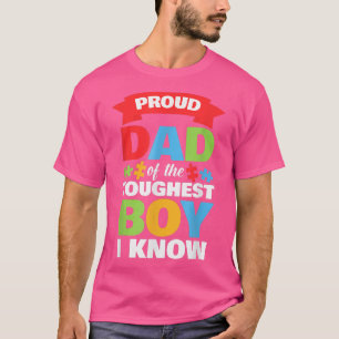 T-shirt Autistic Awareness Month Mens Proud Autism Dad Son