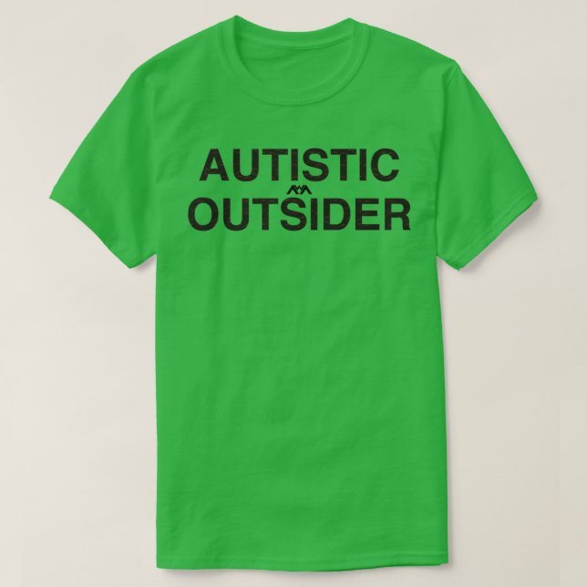 T-shirt Autistic Outsider (Design devant)
