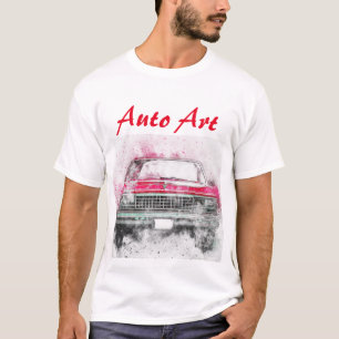 T-shirt Auto Art Artistique Voiture graphique