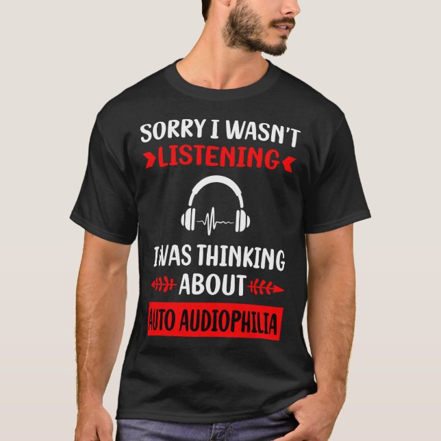 T-shirt Auto Audiophilie sans écoute (Devant)