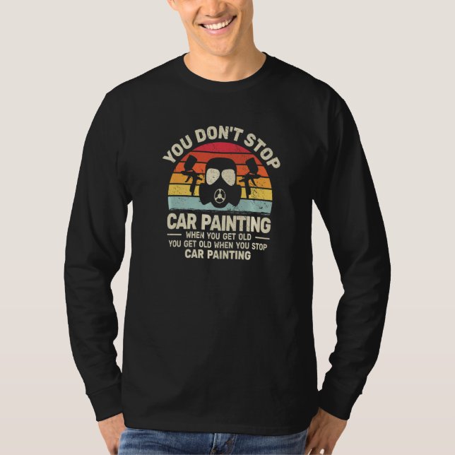 T-shirt auto body painter retro car painter accessories fo (Devant)