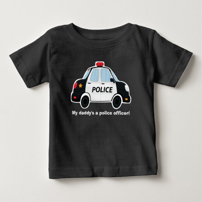 T-shirt auto de la police - bébé - bébé - bébé - e (Devant)