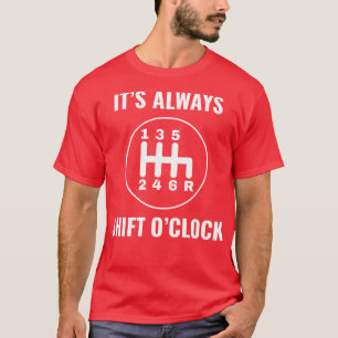 T-shirt Auto mécanicien Funny Garage manuel Shifting Racin