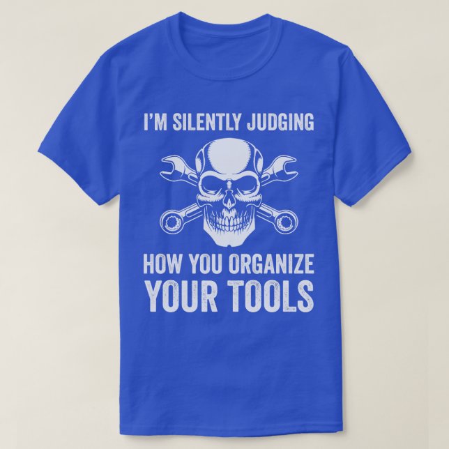 T-shirt Auto Mécanique Funny Garage Fixation s Outils méca (Design devant)
