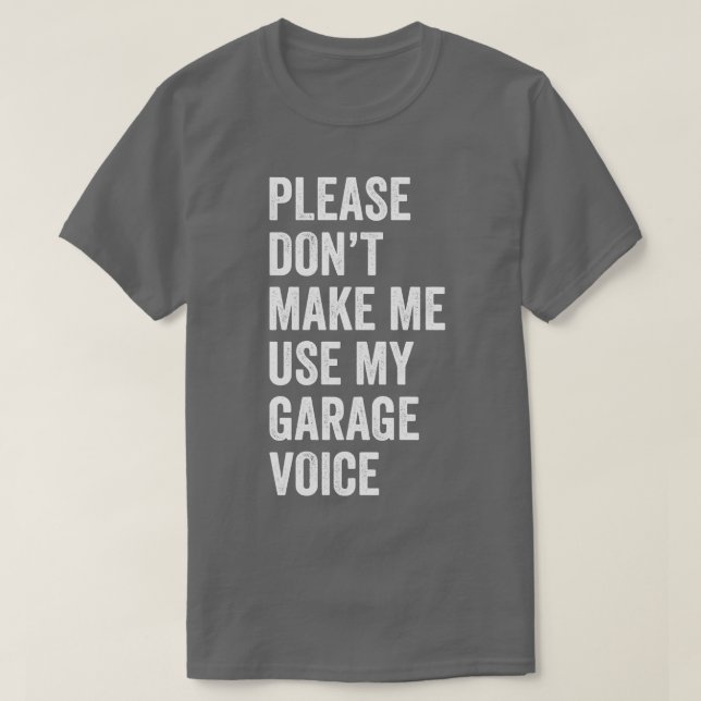 T-shirt Auto Mécanique Funny Garage Fixation vocale s Méca (Design devant)