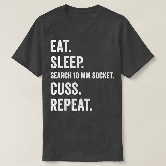 T-shirt Auto Mécanique Funny Garage Fixer les voitures Méc (Design devant)