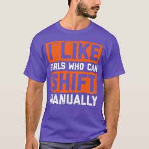 T-shirt Auto Mécanique Girl Shift Manuellement Pièces d'Au
