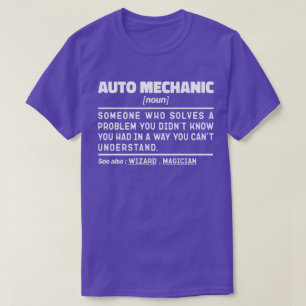 T-shirt Auto Mécanique Noun Définition Réparateur Papa