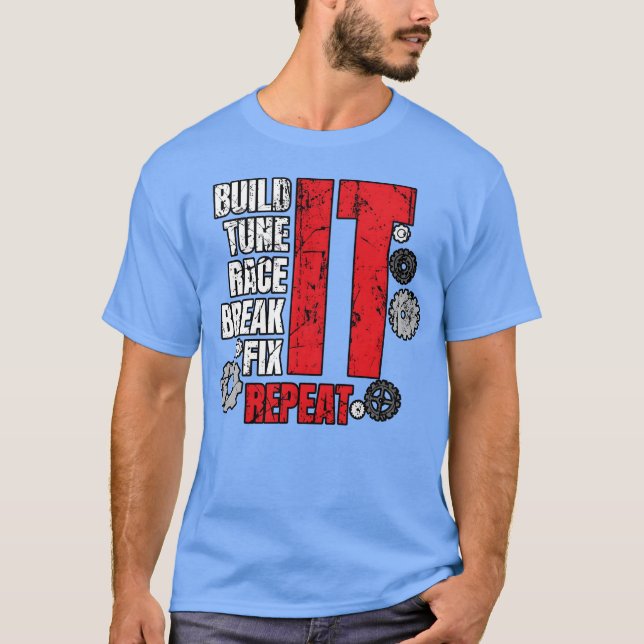T-shirt Auto Mechanics Gifts Car Mechanic Build Itune It g (Devant)