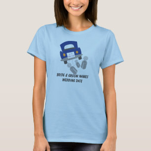T-shirt auto personnalisé juste marié