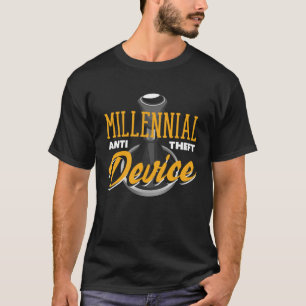 T-shirt Auto Racing Mécanique Manuel Millenial Anti-Vol D