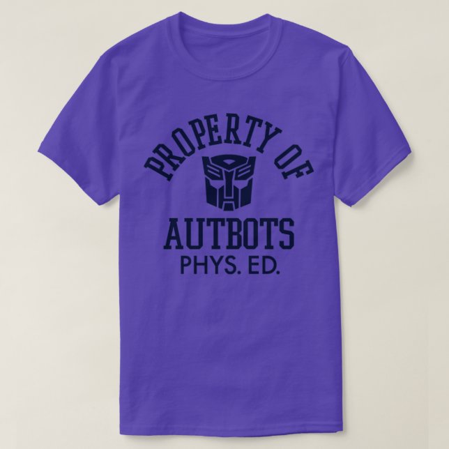 T-SHIRT AUTOBOTS PHYS ED (Design devant)