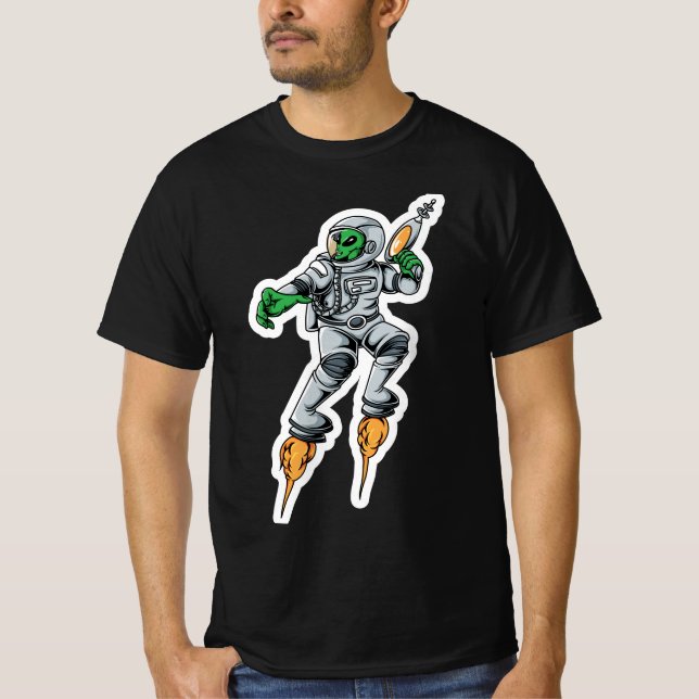 T-shirt Autocollant Alien Wars (Devant)