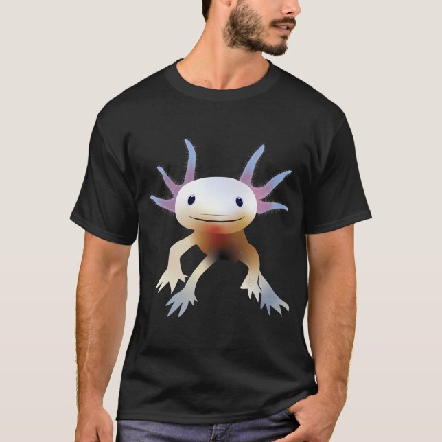 T-shirt Autocollant axolotl (Devant)