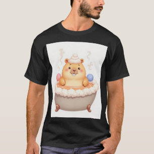 T-shirt Autocollant Capybara Bain à Remous Détente - Vibes