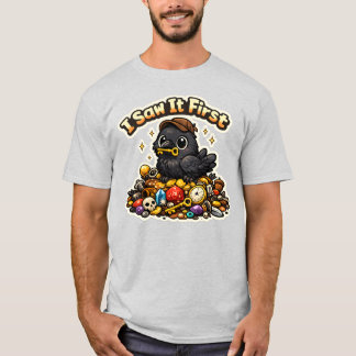 T-shirt Autocollant Collectionneur de Trésors de Corbeau M