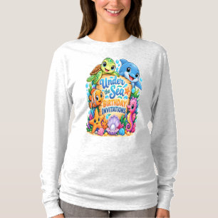 T-shirt Autocollant de fête d'anniversaire Mignon sous la