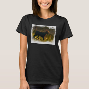 T-shirt Autocollant de film d'animation Cat Flow1