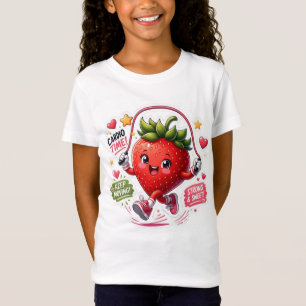 T-Shirt Autocollant de fitness Corde à Sauter Kawaii Frais