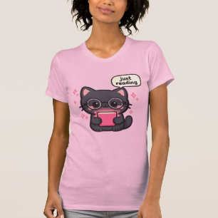 T-shirt Autocollant de lecteur de smut de chat drôle   Jus