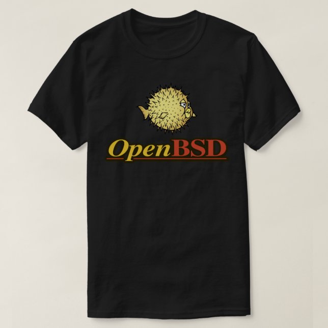 T-shirt Autocollant de logo OpenBSD (Design devant)