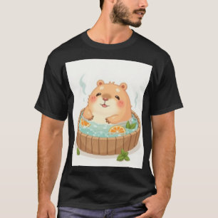 T-shirt Autocollant de relaxation dans un bain à remous de