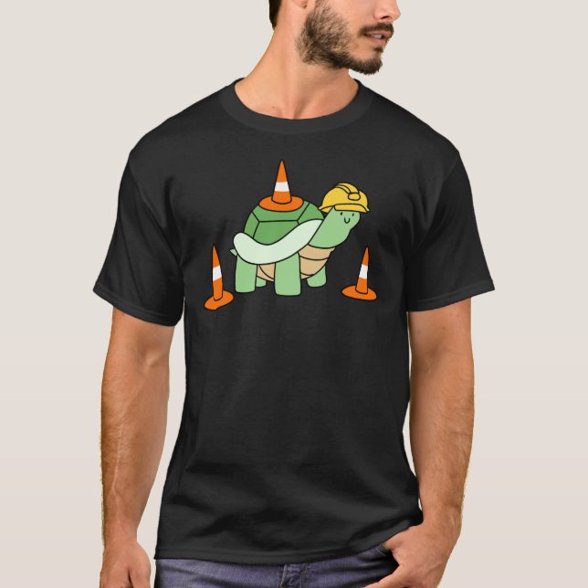 T-shirt Autocollant de tortue de cône (Devant)