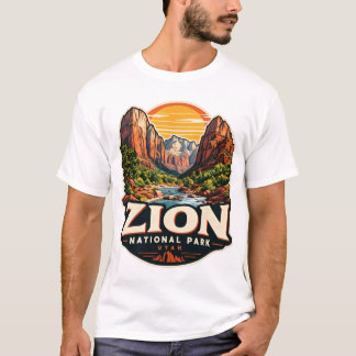 T-shirt Autocollant de voyage vintage du parc national de 