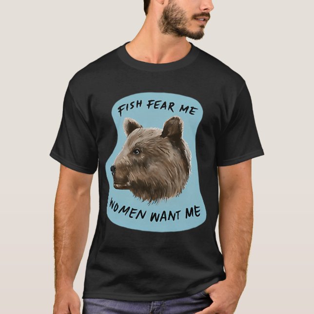 T-shirt Autocollant d'ours (Devant)