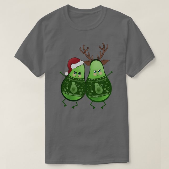T-shirt Autocollant famille de Noël Avocado (Design devant)
