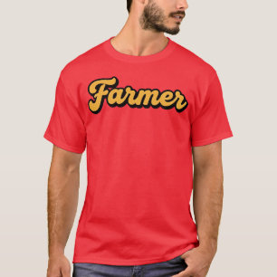 T-shirt Autocollant Farmer Rétro