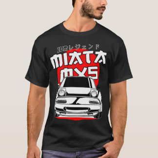 T-shirt Autocollant Mazda mx5 miata rouge lune ( imprimé b