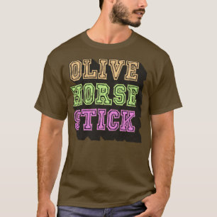 T-shirt Autocollant Olive Horse alt Pastel