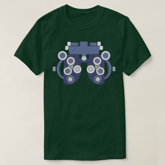 T-shirt autocollant optométrique phoropter (Design devant)