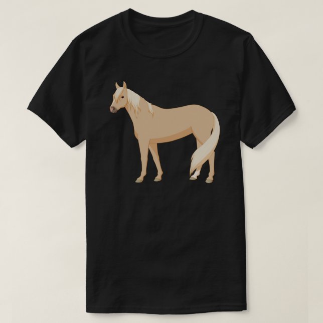 T-shirt Autocollant Palomino Horse (Design devant)